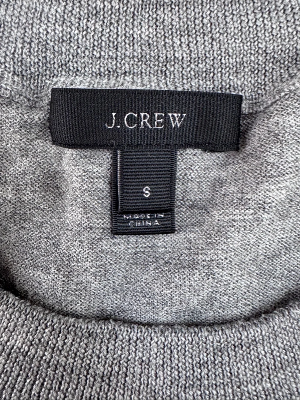 J. Crew Merino Wool Tippi Emoji Sweater Gray Small EUC